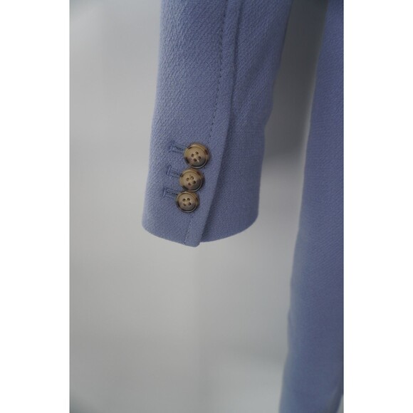 J. Crew Lady Day Double Cloth Italian Wool Belted Topcoat Coat Blue Sz8 NWT $450 - Picture 11 of 17